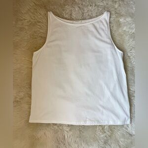Authentic the row bateau boat neck white tank top